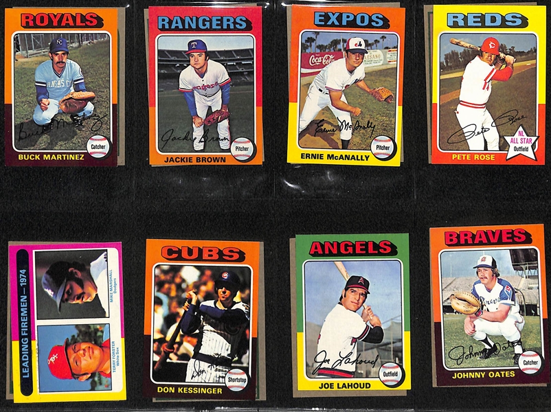 1975 Topps Mini Baseball Complete Set of 660 Cards w. George Brett & Robin Yount Rookie Cards